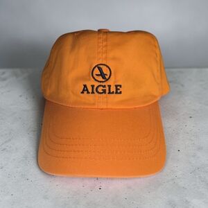 Aigle Orange Logo Baseball Cap